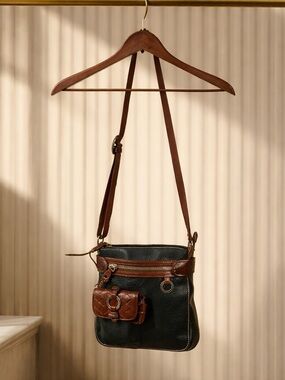 Vintage Brighton Pebbled Leather Crossbody /Shoulder Bag